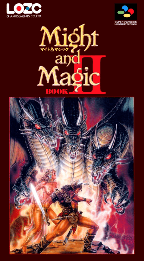 Might and Magic Book II box art for Super Famicom